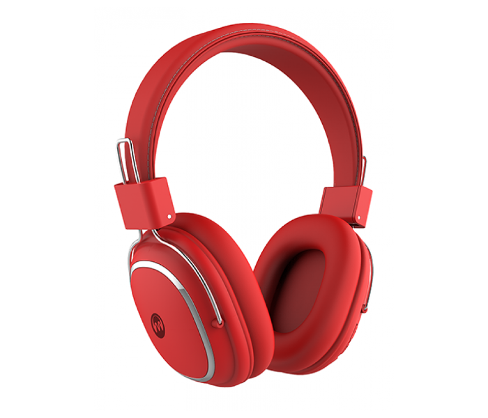 Microdigit MD332T Premium Wireless Stereo Headphone - Red - Zoom Image 3