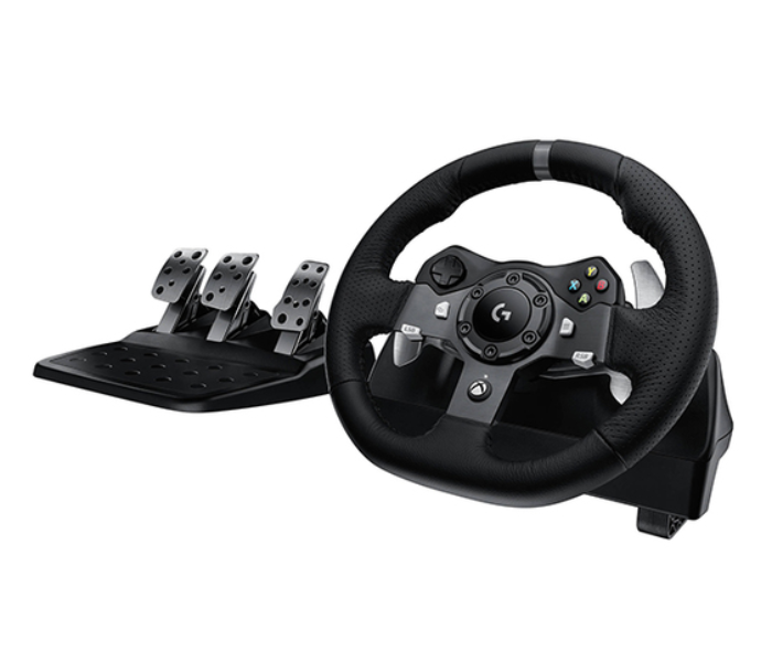 Logitech G920 Driving Force Racing Wheel for Xbox One PC - Black - Zoom Image 1