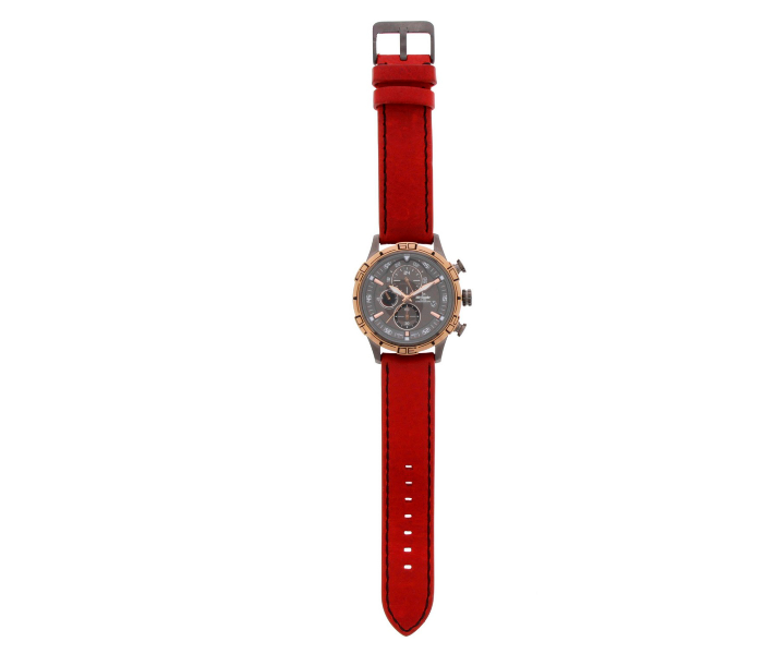 Tornado T5120-XLRXK Quartz Stainless Steel and Leather Casual Watch - Red - Zoom Image 3