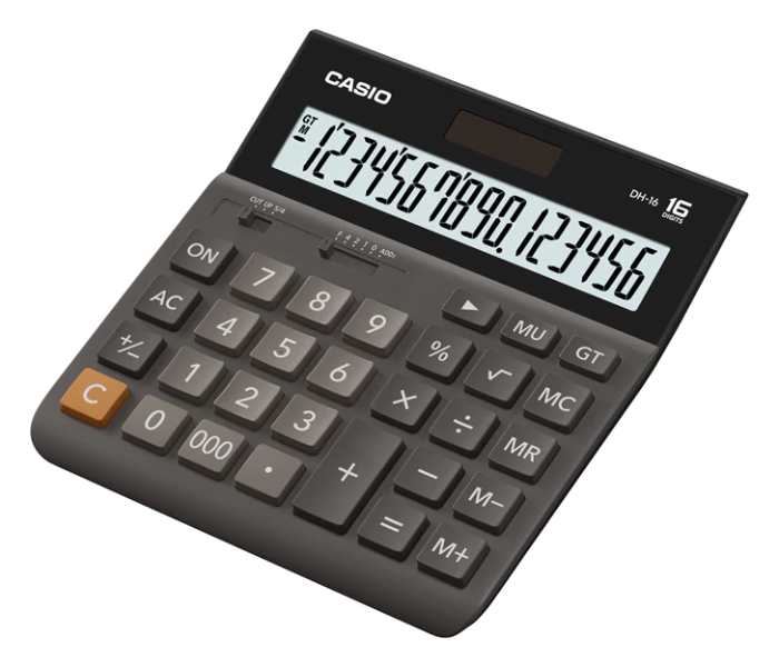 Casio DH-16-BK 16 Digit Desktop Type Calculator - Zoom Image