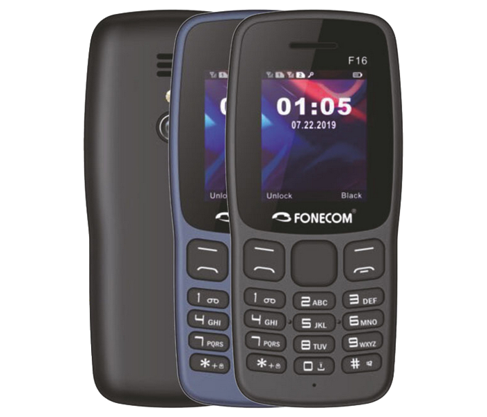 Fonecom F16 Dual Sim Base Phone - Black - Zoom Image 1