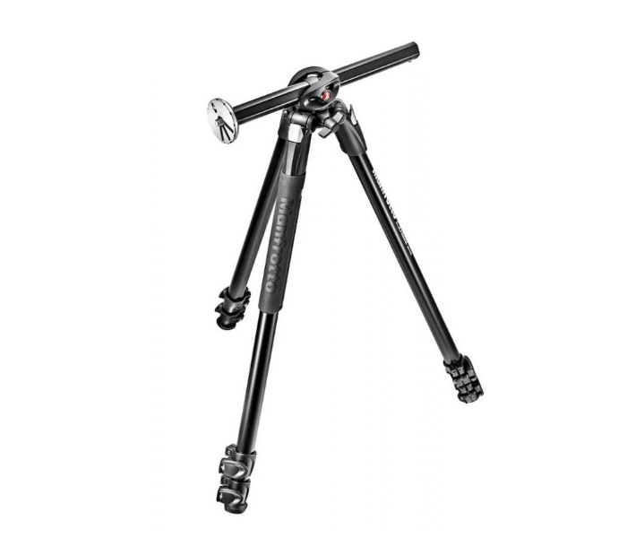 Manfrotto MK290DUA3-3W 290 Dual Aluminium 3 Section Tripod Kit with 804 3 Way Head - Black - Zoom Image 3