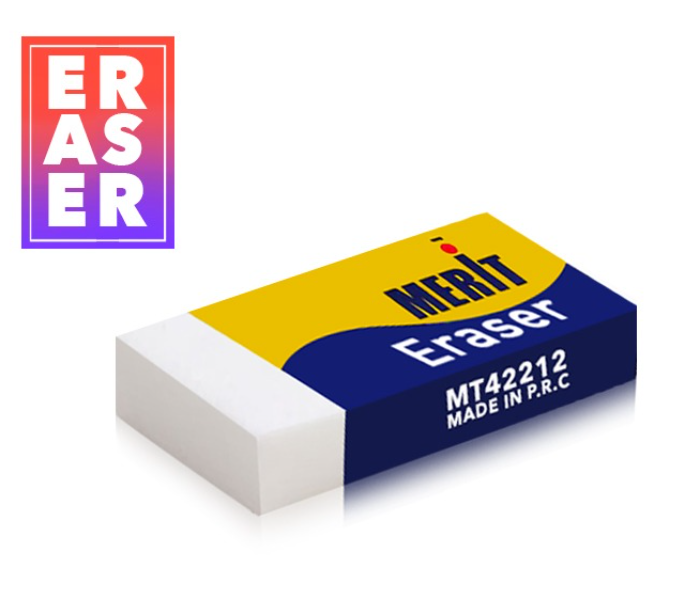 Merit 42212 Eraser - White - Zoom Image 2