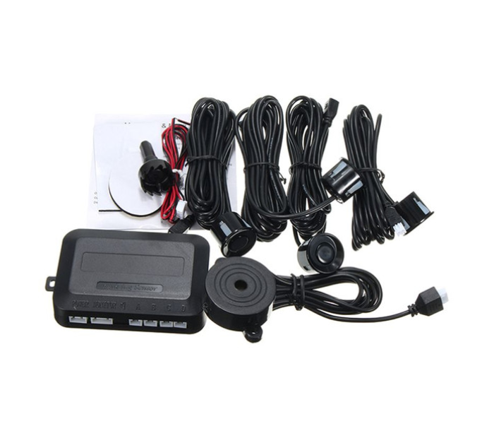 Parking 4 Sensors Car Reverse Backup Radar System Kit Sound Alarm - Zoom Image