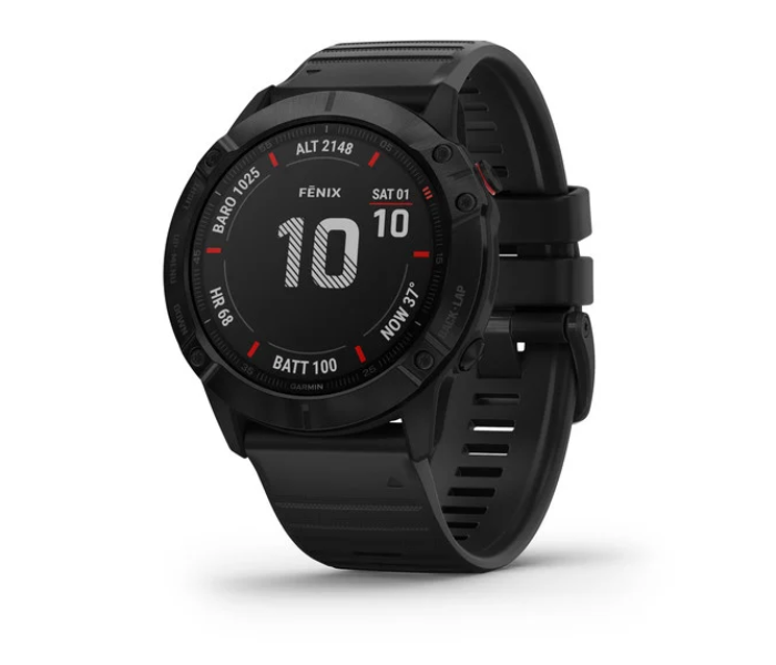 Garmin Fenix 6 Pro 010-02158-02 Black with Black Band Multi Sports GPS Smart Watch - Zoom Image 1