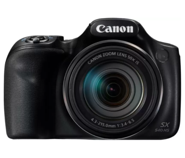 Canon SX540HS PowerShot 20.3MP Digital Camera with 50x Optical Zoom - Black - Zoom Image 2