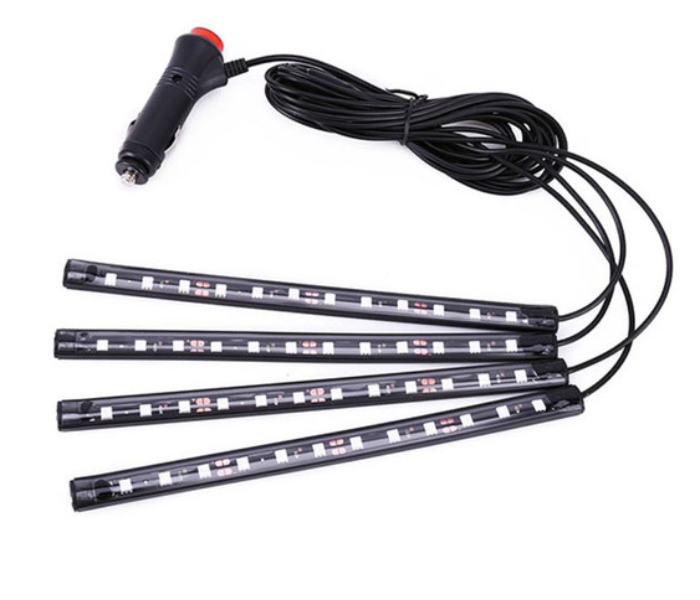 4-In-1 Universal Car LED Atmosphere Lights Colorful Lighting Decorative Lamp - Zoom Image