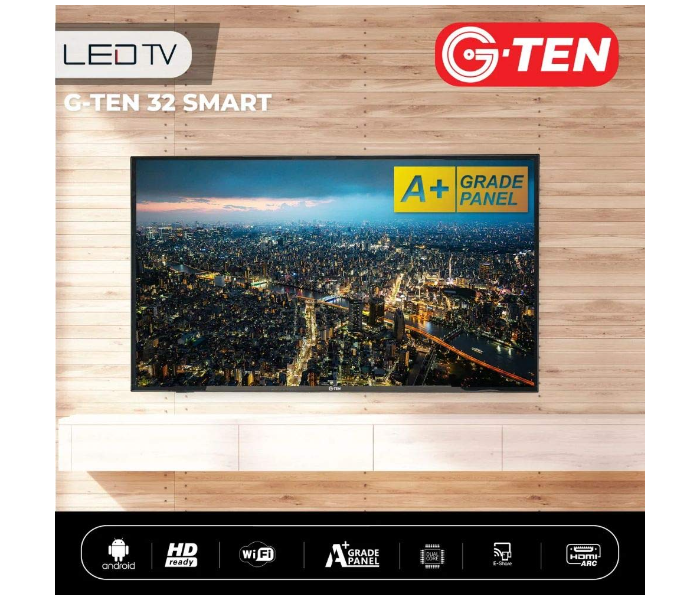 G Ten 32 Inch HD Smart LED TV - Black - Zoom Image 5