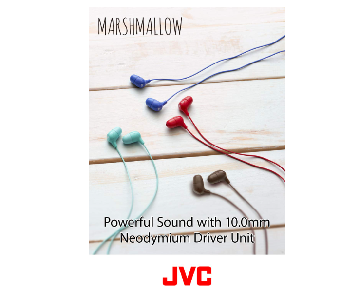 JVC HAFX38MP Memory Foam Earbud Marshmallow Memory Foam Earbud with Mic - Pink - Zoom Image 2