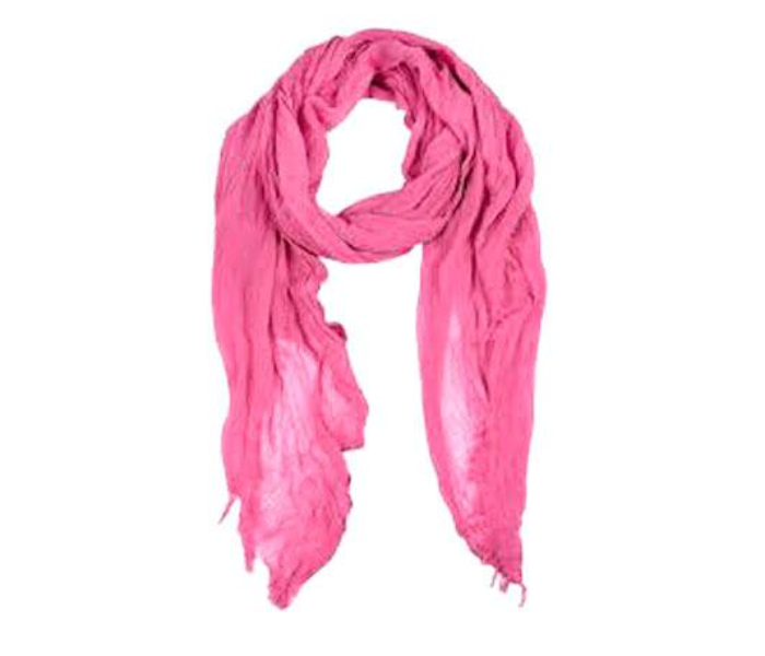 Crinckled Cotton 190x80cm Hijab - Baby Pink - Zoom Image