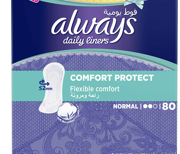 Always 80 Count Daily Liners Comfort Protect Normal Value Pack - Zoom Image