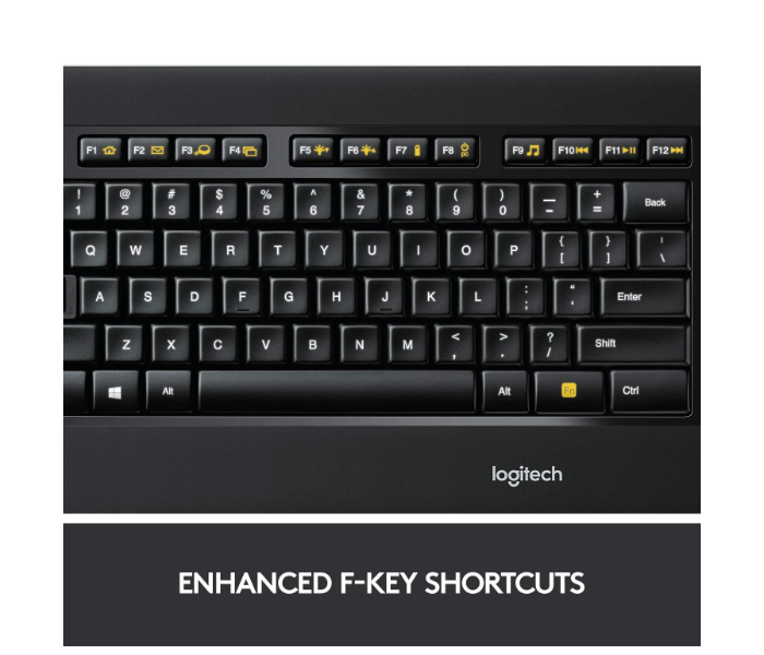 Logitech K800 Wireless Illuminated Keyboard - Black - Zoom Image 5