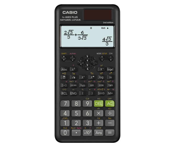 Casio FX-85ESPLUS 2nd Edition Natural Display Non Programmable Scientific Calculator - Black - Zoom Image