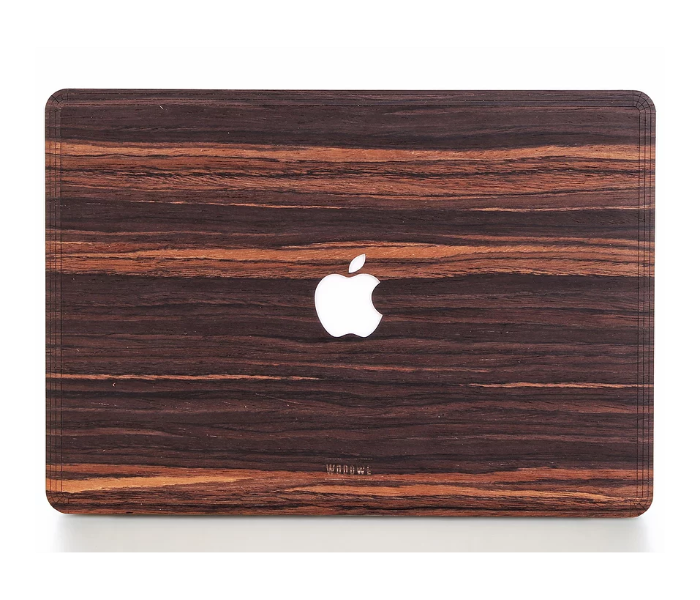 WoodWe Macbook Skin Cover Wood Veneer for MacBook Pro 15 with Touch ID - Ebony - Zoom Image 1