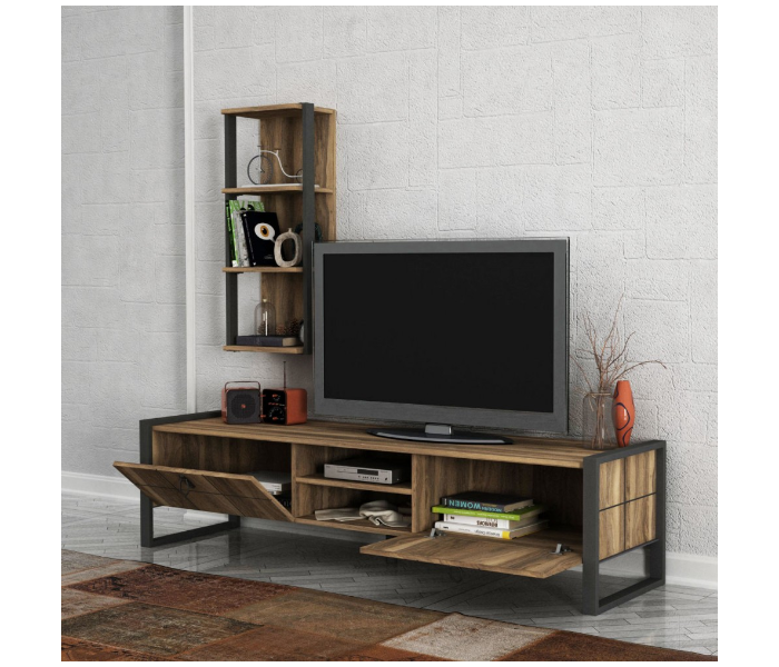 Wooden 2 Carton TV Table - Wood - Zoom Image 3