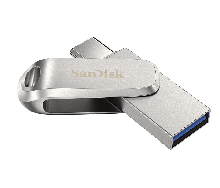 Sandisk SDDDC4-032G-G46 32GB Ultra Dual Drive Luxe Type-C Flash Drive - Silver - Zoom Image 2