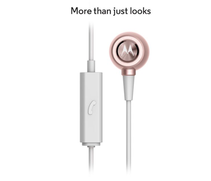 Motorola Metal Earbuds In-Ear Headset- Rose Gold - Zoom Image 3