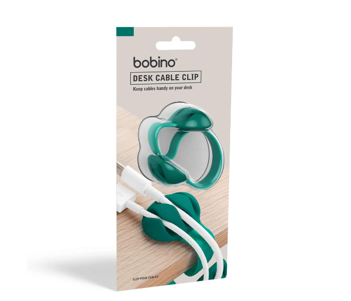 Bobino DECACEM Desk Cable Clip - Emerald - Zoom Image 2