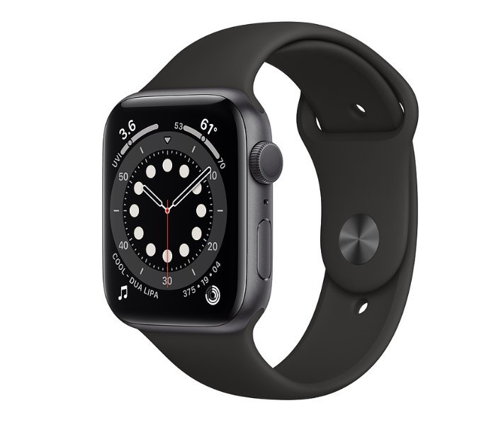 Apple Watch Series 6 M00H3 GPS 44mm Space Gray Aluminium Case with Black Sport Band - Zoom Image 1