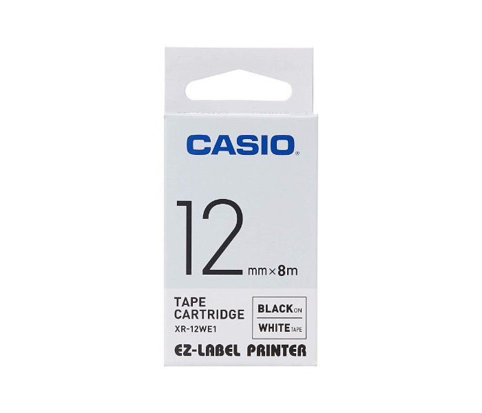 Casio XR-12WE1 12mm Label Tape - White - Zoom Image 3