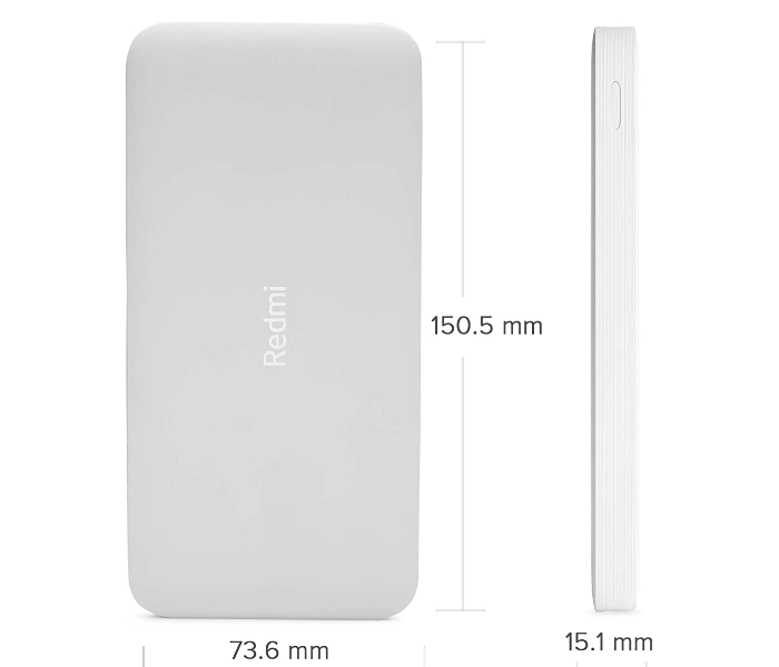 Xiaomi Redmi 10000mAh Powerbank - White - Zoom Image 3