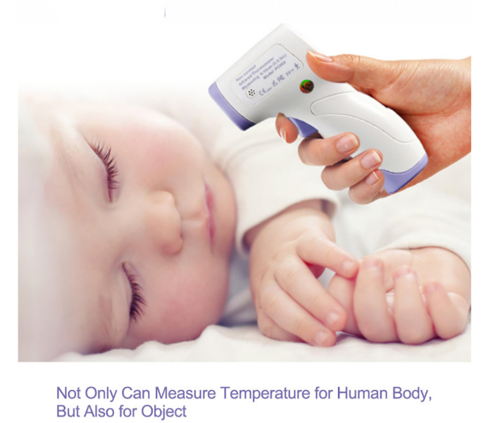 Forehead Thermometer Non-Contact Infrared Temperature Sensor - White - Zoom Image 2