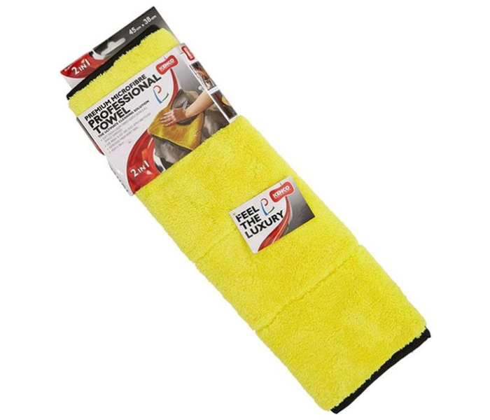 Professional Car Cleaning Towel - Yellow - Zoom Image