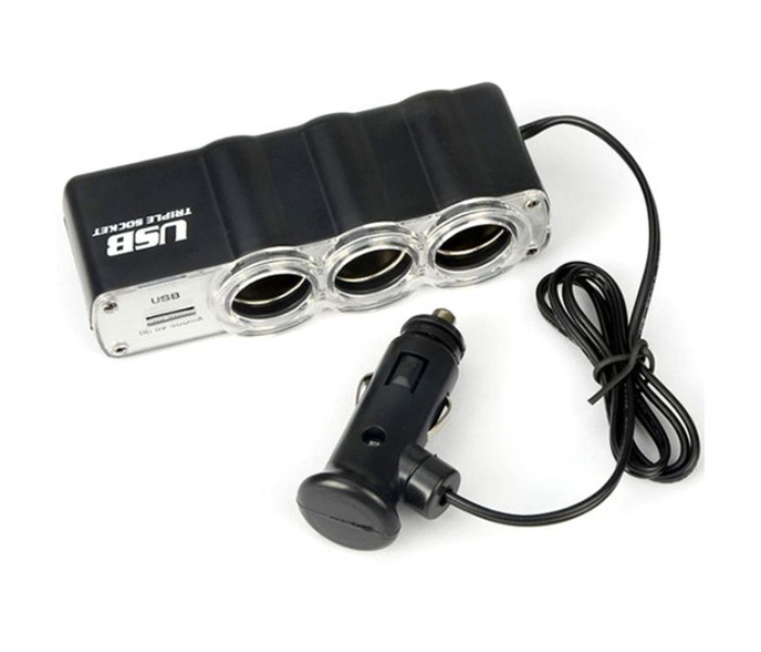 Triple Socket USB for Car - Zoom Image