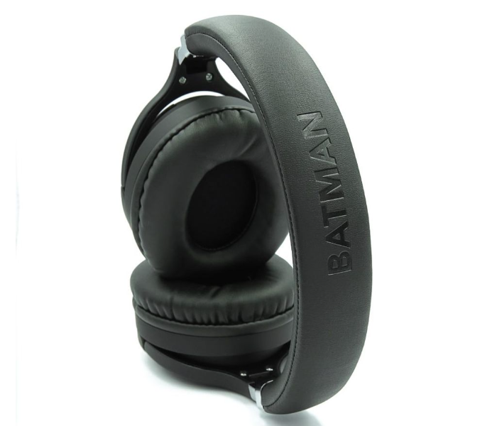 Touchmate Batman Bluetooth Headset with LED Mic FM and SD Slot - Black  - Zoom Image 3