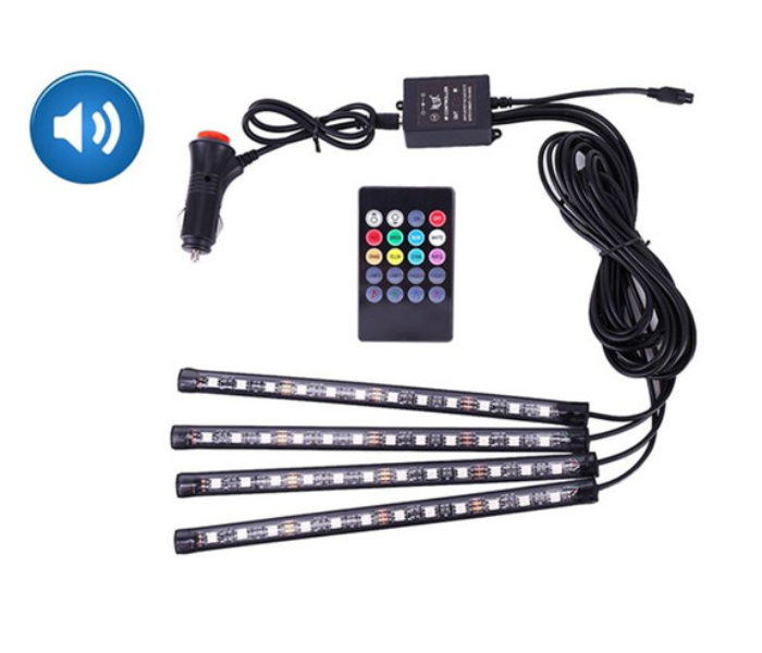 4-In-1 Universal Car LED Atmosphere Colorful Lighting Decorative Lamp - Zoom Image