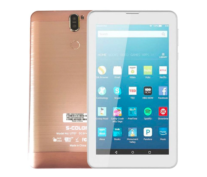 S-Color U707 7-Inch 2GB RAM 16GB 4G LTE - Rose Gold - Zoom Image 1