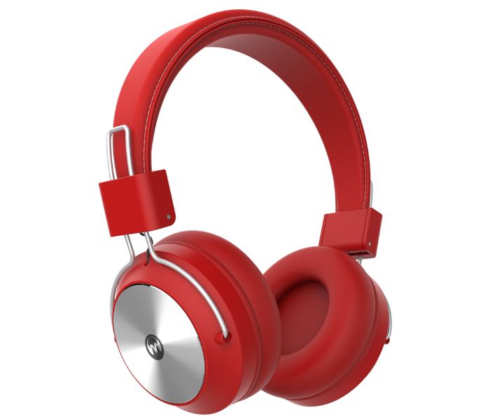 Microdigit MD330T Premium Wireless Stereo Headphone - Red - Zoom Image 3