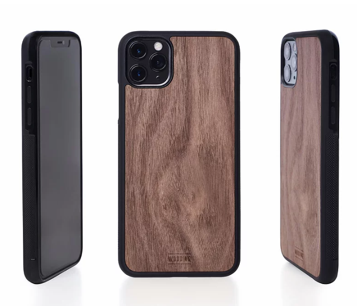 WoodWe Wood Case With Plastic Base for iPhone 11 - Walnut - Zoom Image 1