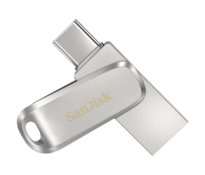 Sandisk SDDDC4-064G-G46 64GB Ultra Dual Drive Luxe Type-C Flash Drive - Silver - Zoom Image 1