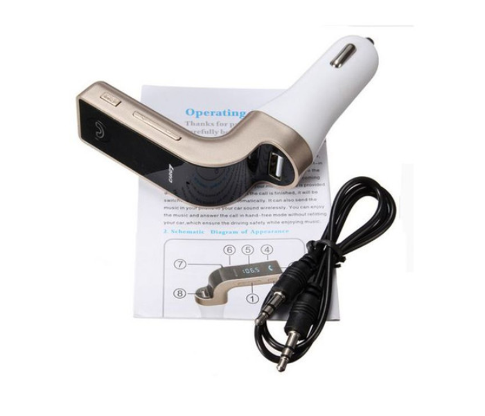 CarG7 Bluetooth FM Transmitter with USB Charger - Zoom Image