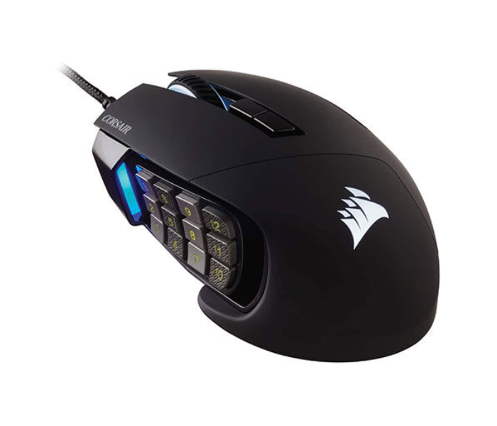 Corsair Scimitar RGB Elite Optical MOBA or MMO Gaming Mouse - Black - Zoom Image 1