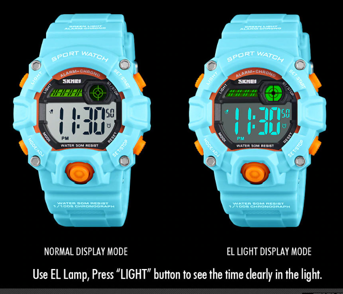 SKMEI Hot Selling Kids Watch 1484 - Light Blue - Zoom Image 2