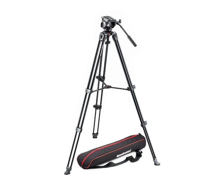 Manfrotto MVK500AM Fluid Video Head Tripod with Side Lock - Black - Zoom Image