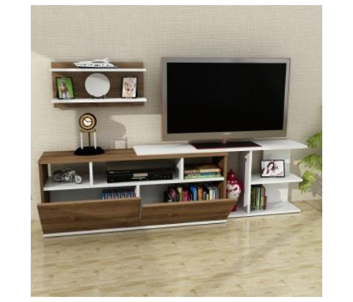 Beste TV Table - White and Brown - Zoom Image 2