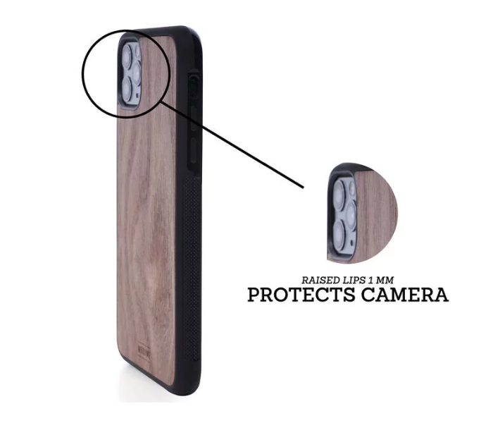 WoodWe Wood Case With Plastic Base for iPhone X and XS - Walnut - Zoom Image 2