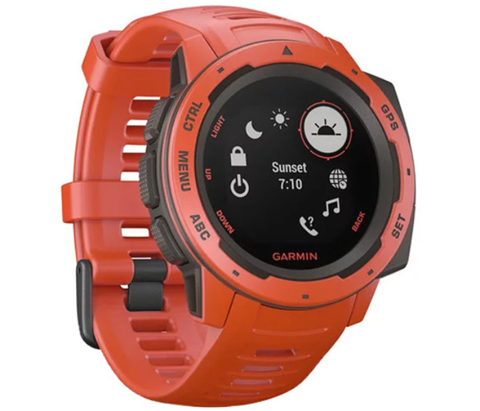 Garmin 010-02064-02 Instinct Smartwatch - Flame Red - Zoom Image 1