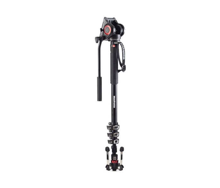 Manfrotto MVMXPRO500 4 Section Video Monopod with Fluid head and Fluidtech Base - Black - Zoom Image 5