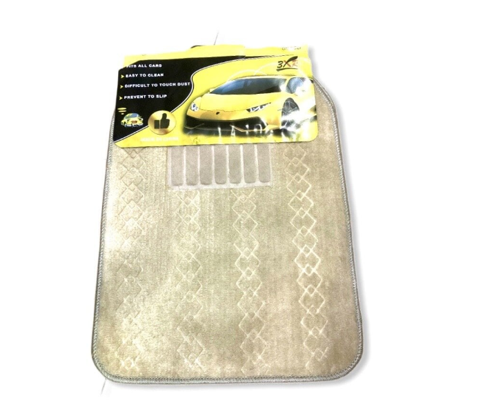 3XR 2 Piece Car Mat For Pickups And Sedan Cars - Beige - Zoom Image 1