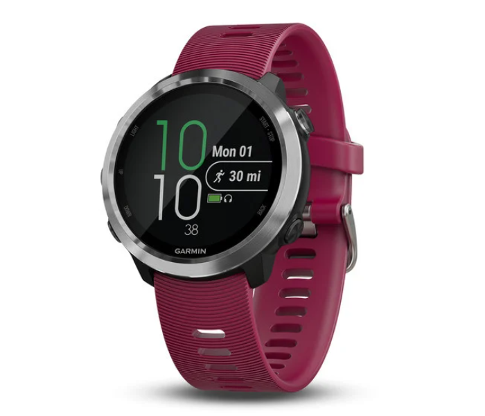 Garmin 010-01863-31 Forerunner 645 Music with Cherry Coloured Band - Zoom Image 1