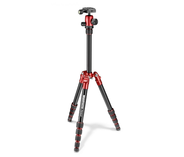 Manfrotto MKELES5RD-BH Element Traveller Tripod Small with Ball Head - Red - Zoom Image 1