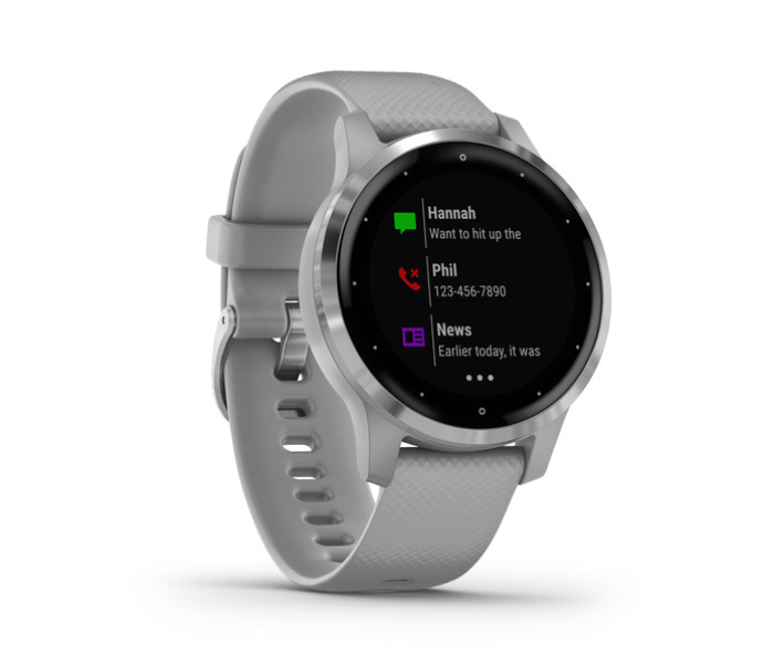 Garmin 010-02174-02 Vivoactive 4 With Silver Hardware – Shadow Grey - Zoom Image 3