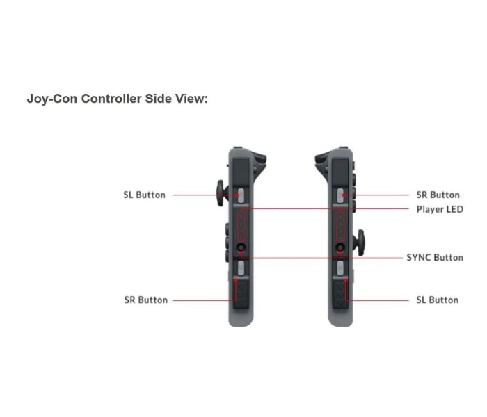 Nintendo Joy Cons Switch Left and Right - Red and Blue - Zoom Image 4