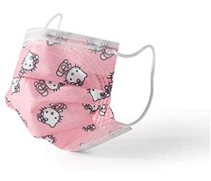 Health Care 20 Pieces Hello Kitty Design Kids 3ply Face Mask – Pink - Zoom Image