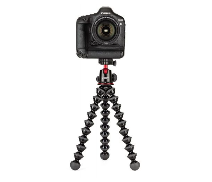 Joby JB01508-BWW GorillaPod 5K Kit Premium Machined Aluminum Flexible Tripod for DSLR and Mirrorless Cameras - Black and Red - Zoom Image 1