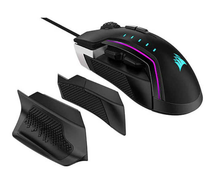 Corsair Glaive RGB Pro Optical Wired Gaming Mouse - Black - Zoom Image 2